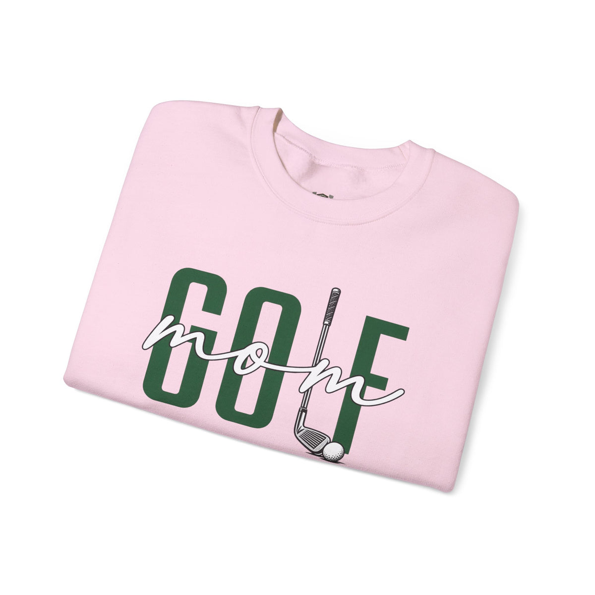 Golf Mom Crewneck Sweatshirt — 'MOM Graphic with Ball