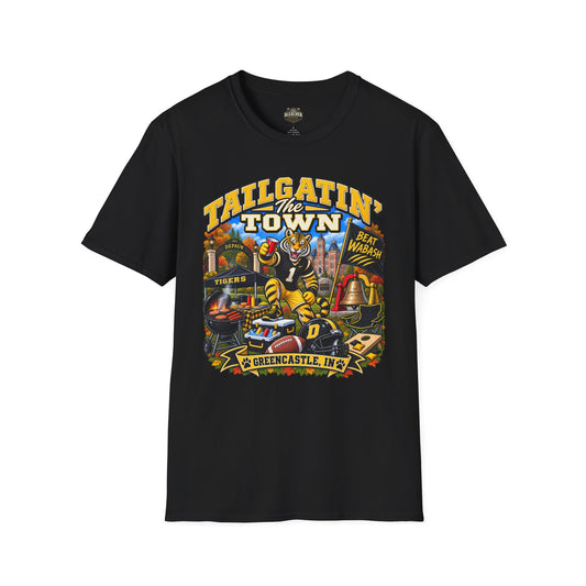 Tailgatin' the Town - DEPAUW EDITION - College Game Day Tailgate Tee