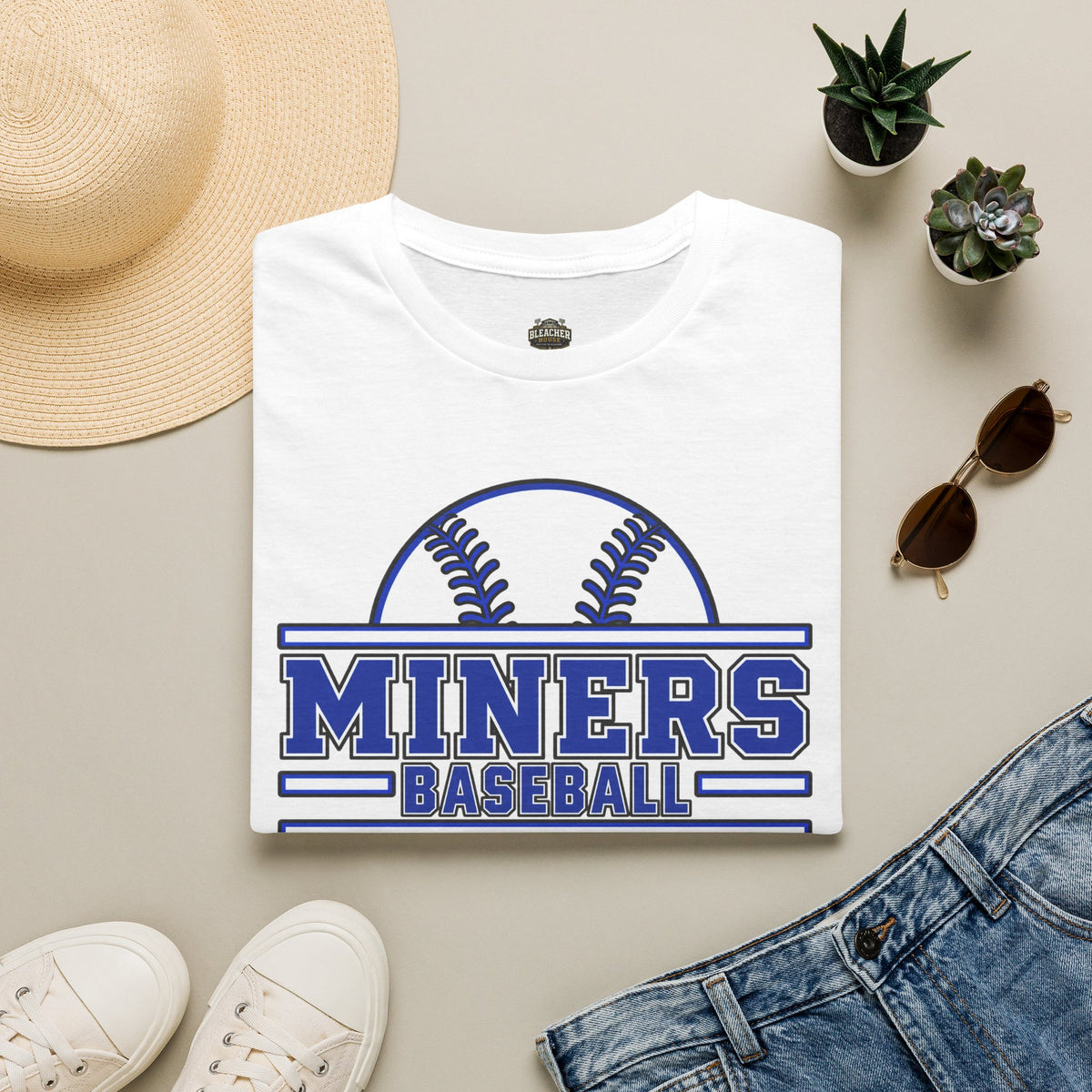 Miners Baseball Team T‑Shirt — Retro Baseball Logo Tee