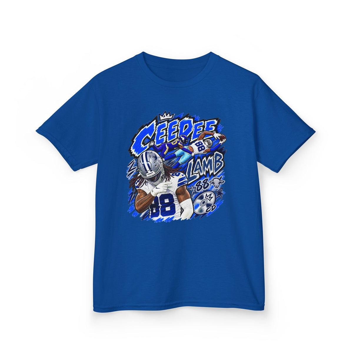 YOUTH CeeDee Lamb Graphic T-Shirt - Sunday Standouts Sketch Series