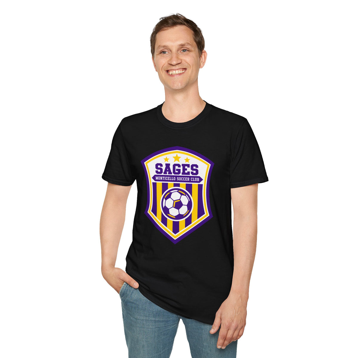 Monticello Soccer Club Crest Logo T shirt