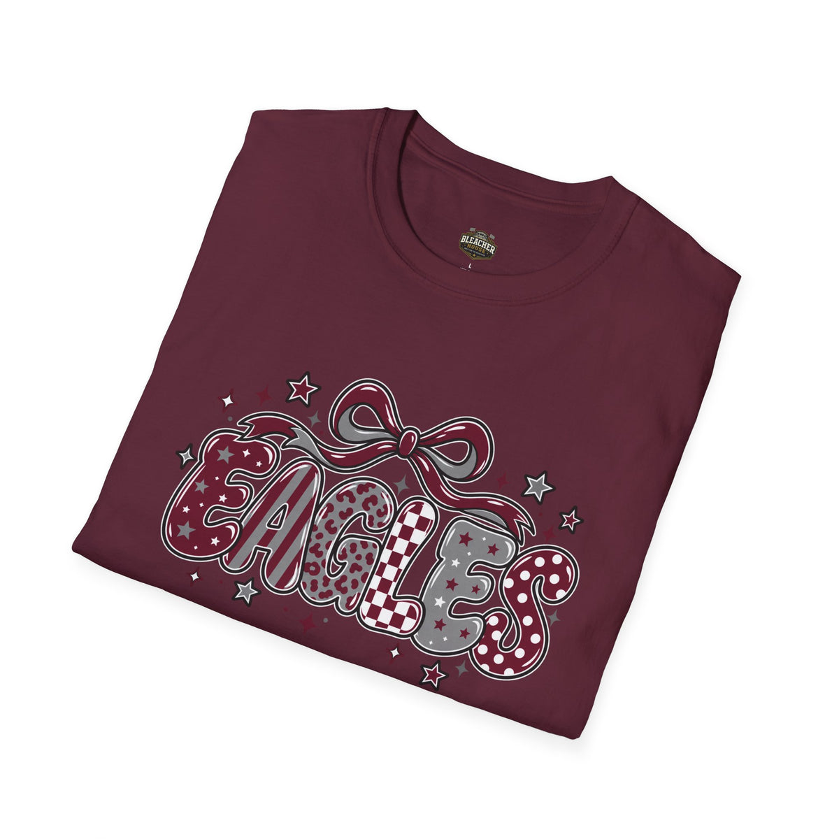 Eagles T-Shirt — Retro Bow & Stars Spirit Shirt