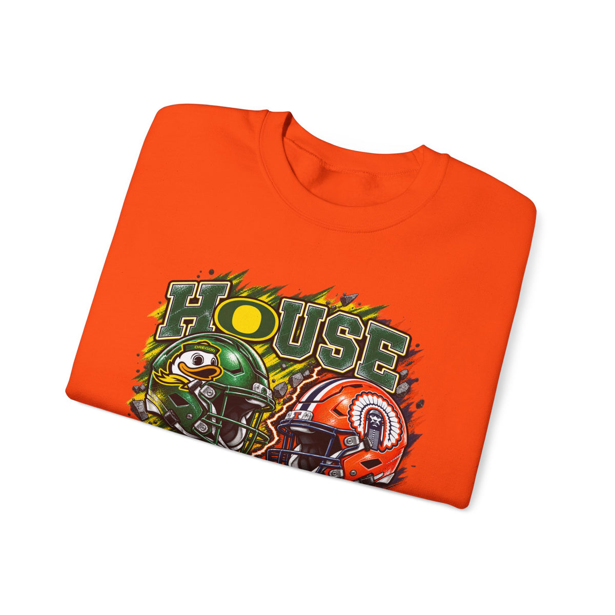 House Divided Graphic Crewneck Sweatshirt - Oregon vs. Illinois