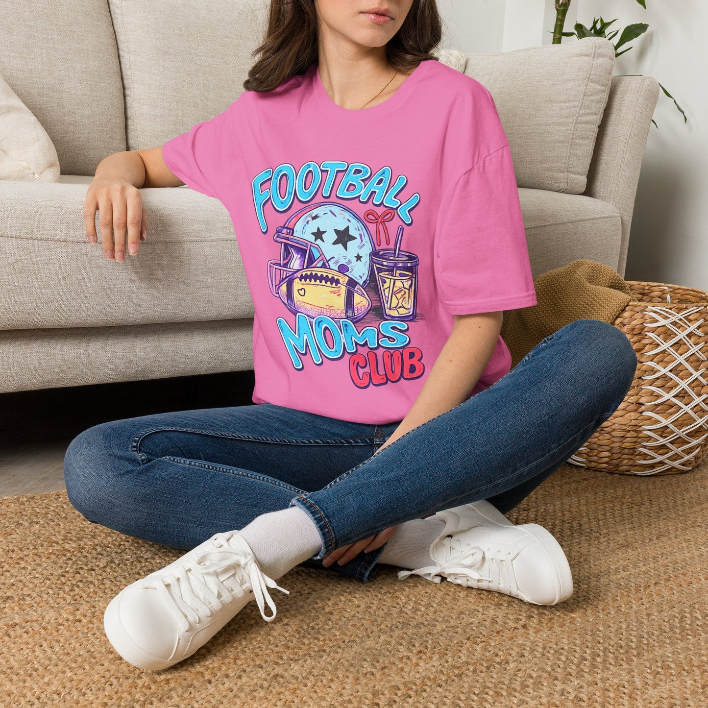 Football Moms Club T Shirt