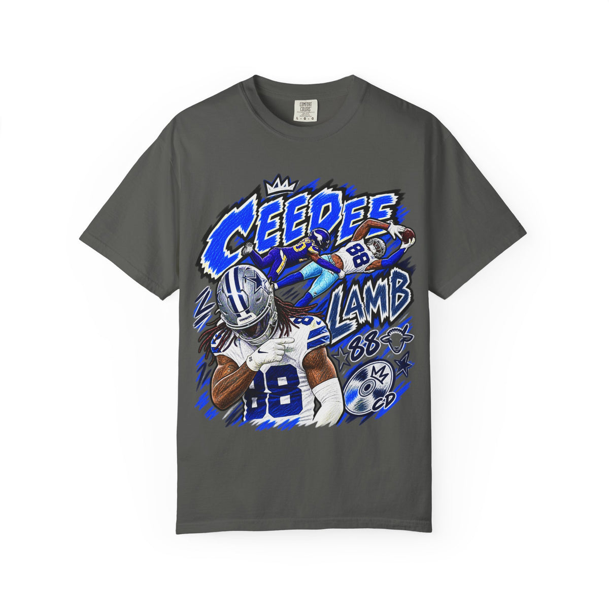 CeeDee Lamb Graphic T-Shirt - Sunday Standouts Sketch Series