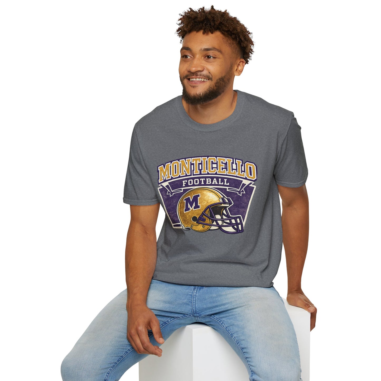 Monticello Football T-Shirt — Vintage Helmet Tee