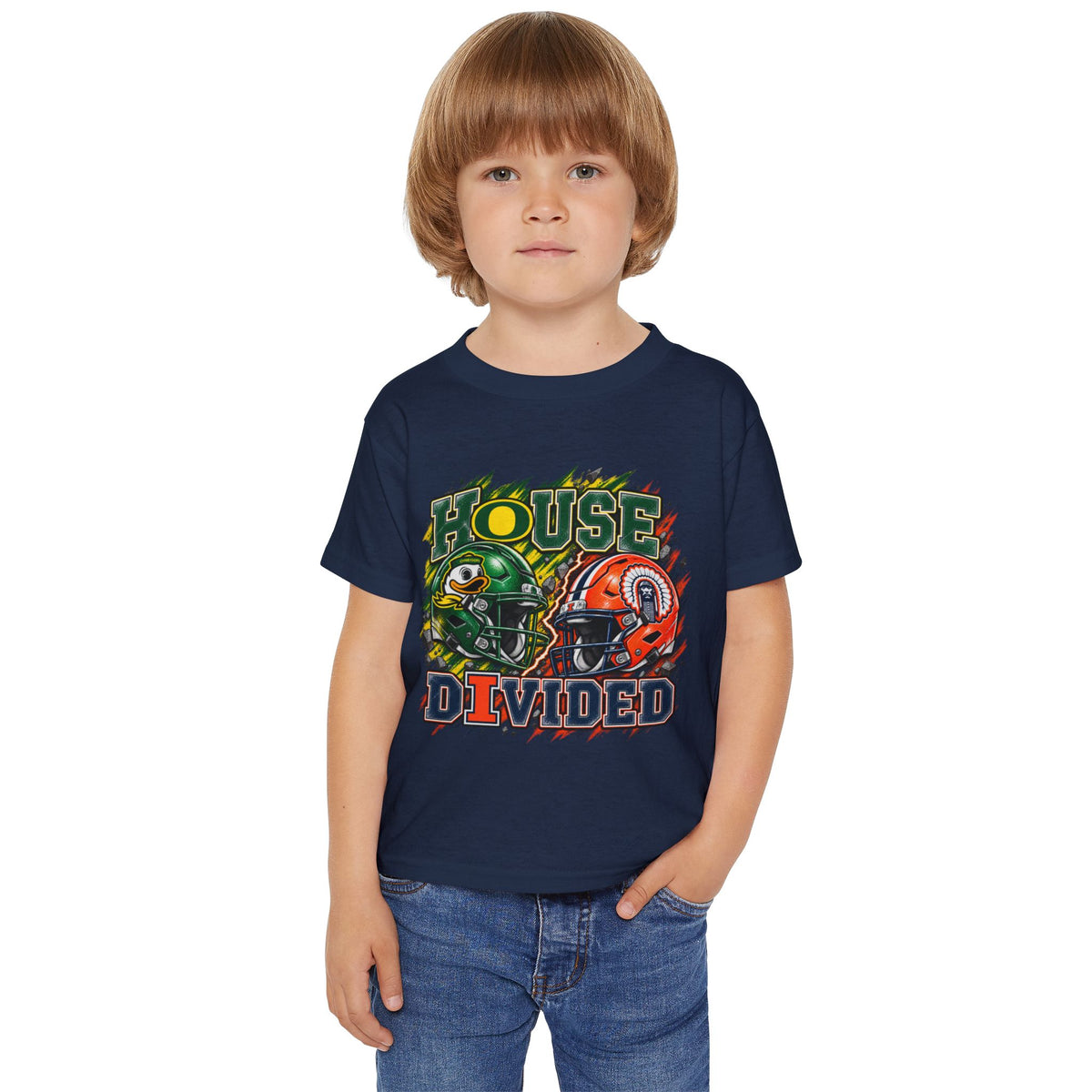 TODDLER House Divided T-Shirt — Illinois vs Oregon