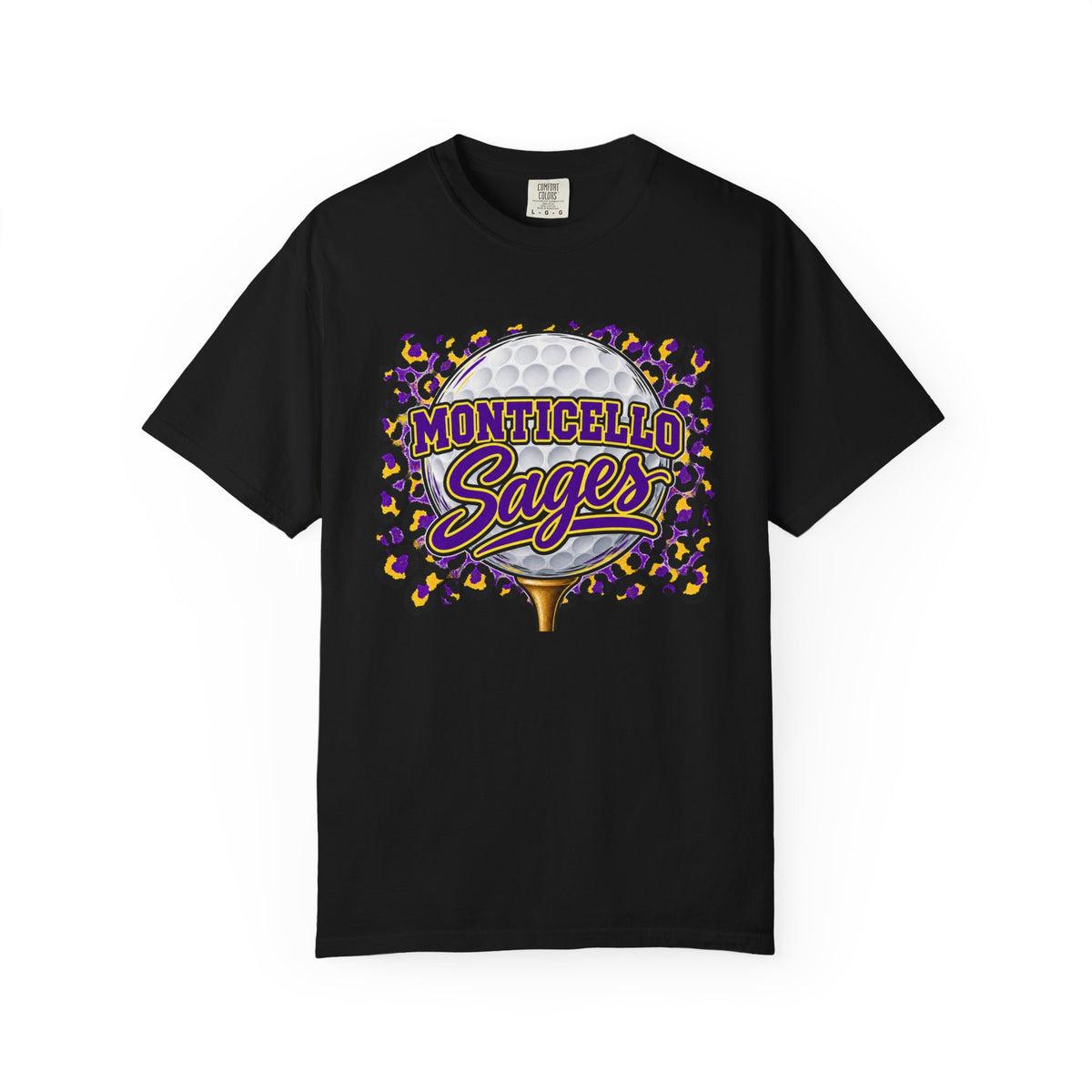 Monticello Sages Golf Leopard Mascot T-Shirt