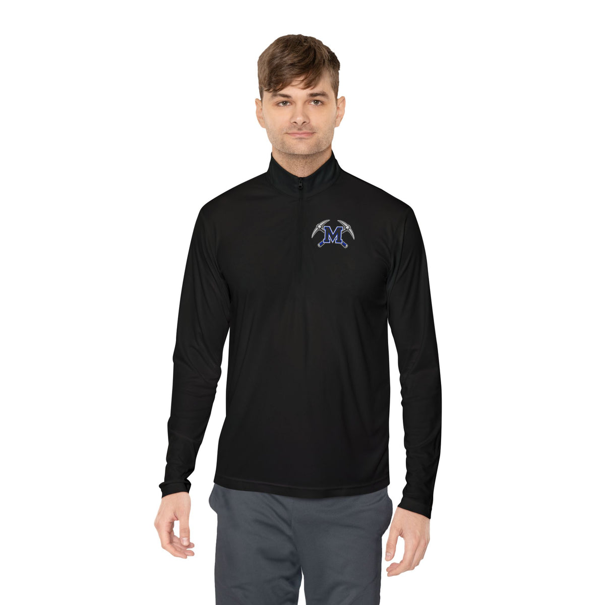 Miners Block M Logo Quarter Zip Pullover