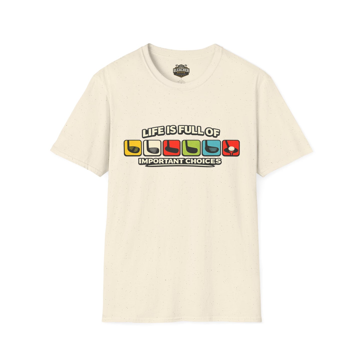 T‑Shirt — "Life Is Full Of Important Choices" Retro Game Controller Graphic