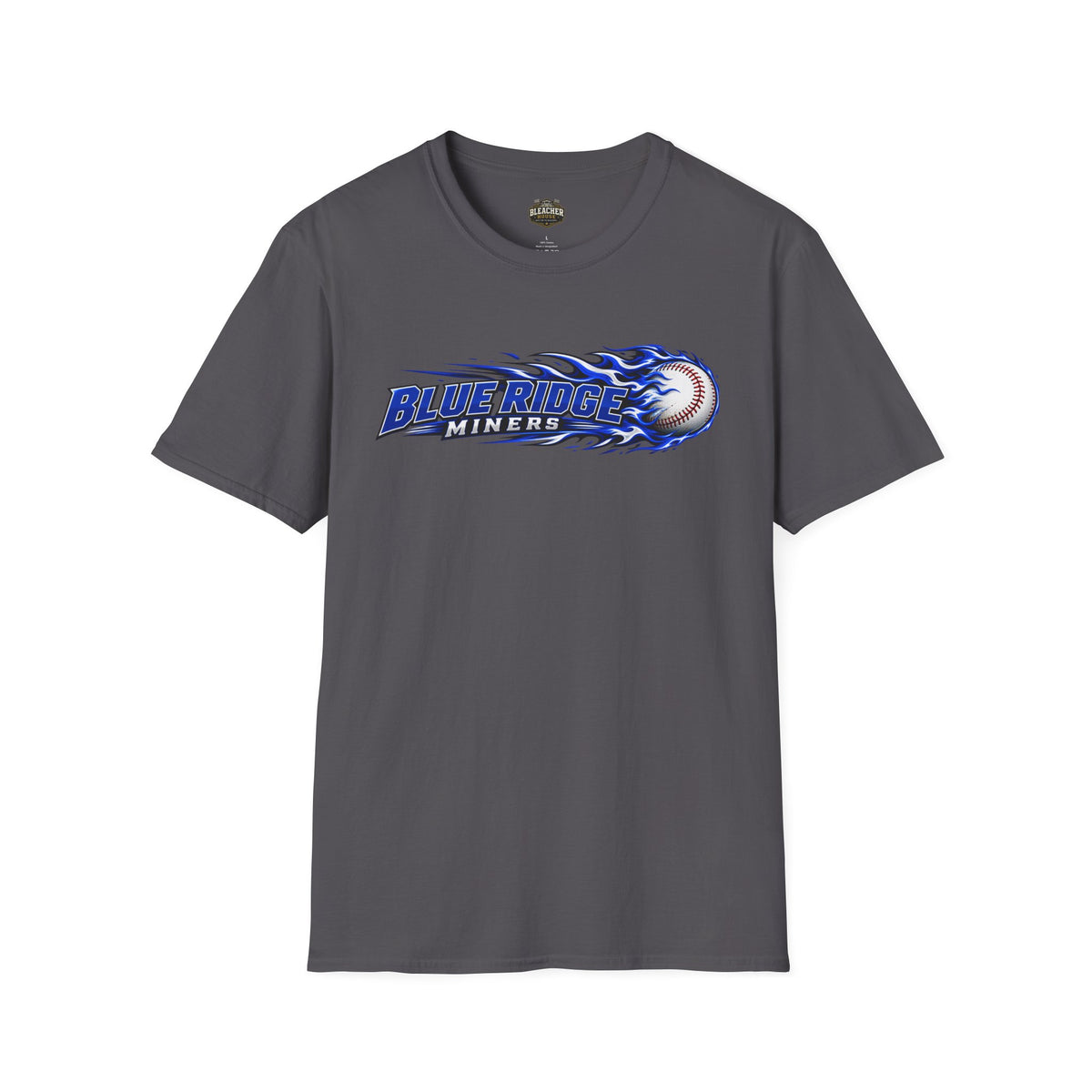 Blue Ridge Miners Flaming Baseball T-Shirt – Flaming Ball Softstyle Tee