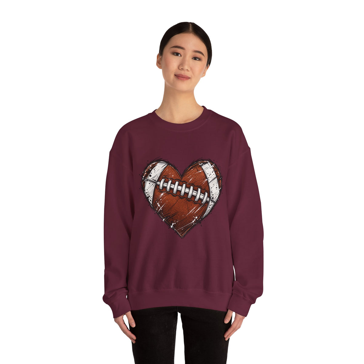 Unisex Heavy Blend™ Football Crewneck Sweatshirt