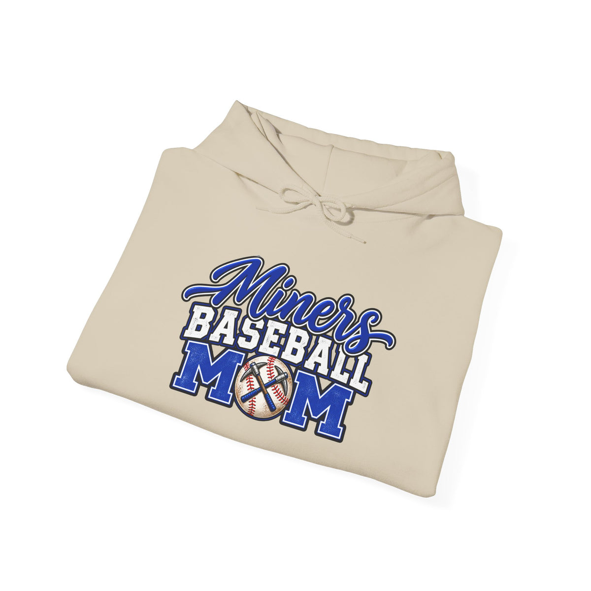 Miners Baseball Mom Hoodie – Supportive Team Spirit Pullover