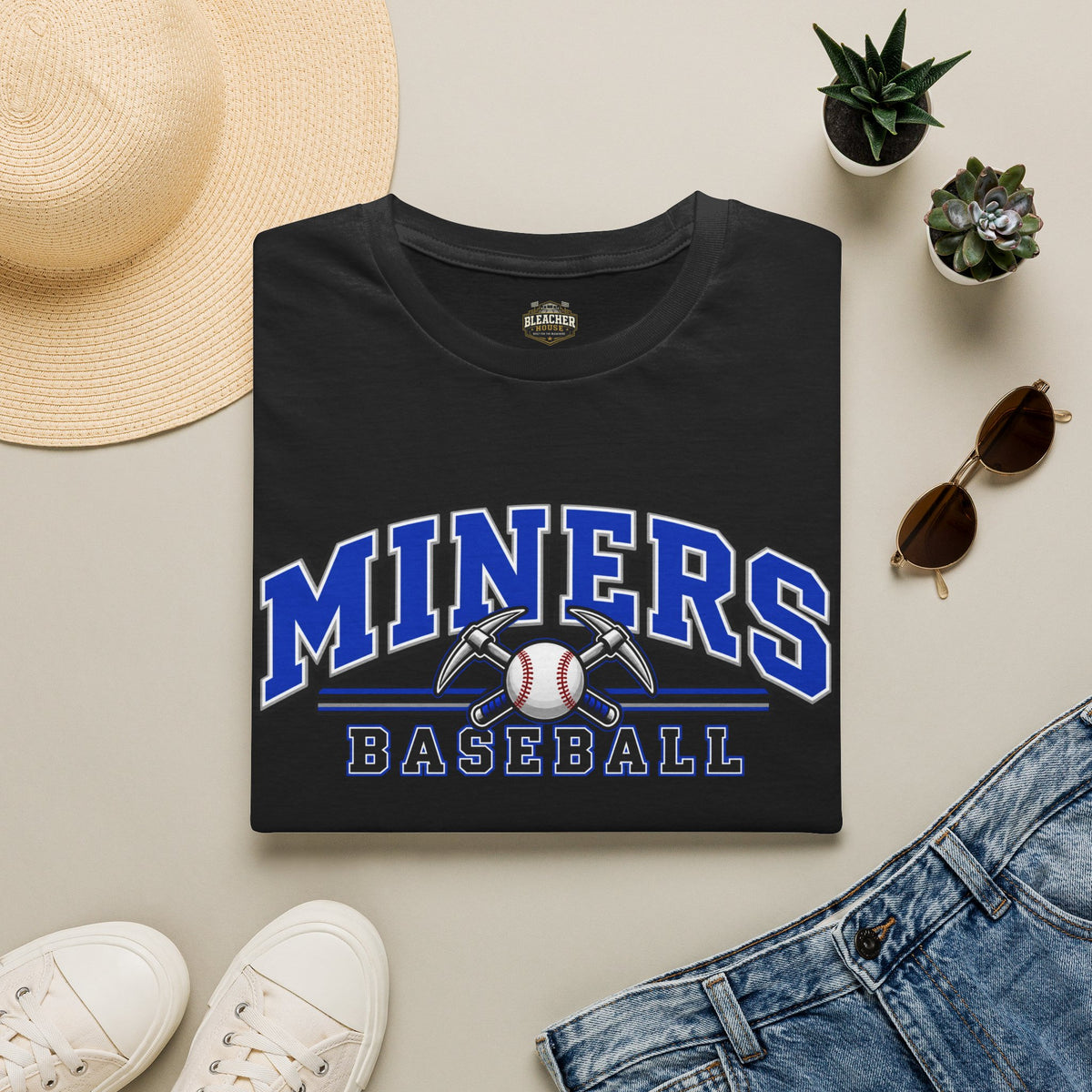 Miners Baseball T-Shirt – Team Logo Unisex Softstyle T shirt
