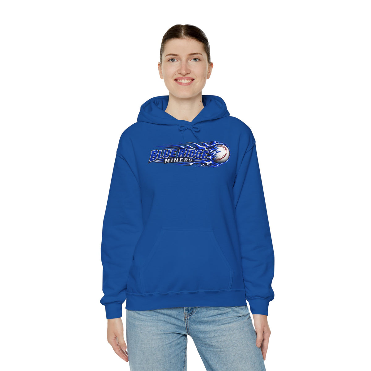 Blue Ridge Miners Flaming Baseball Hoodie – Flaming Ball Hoodie