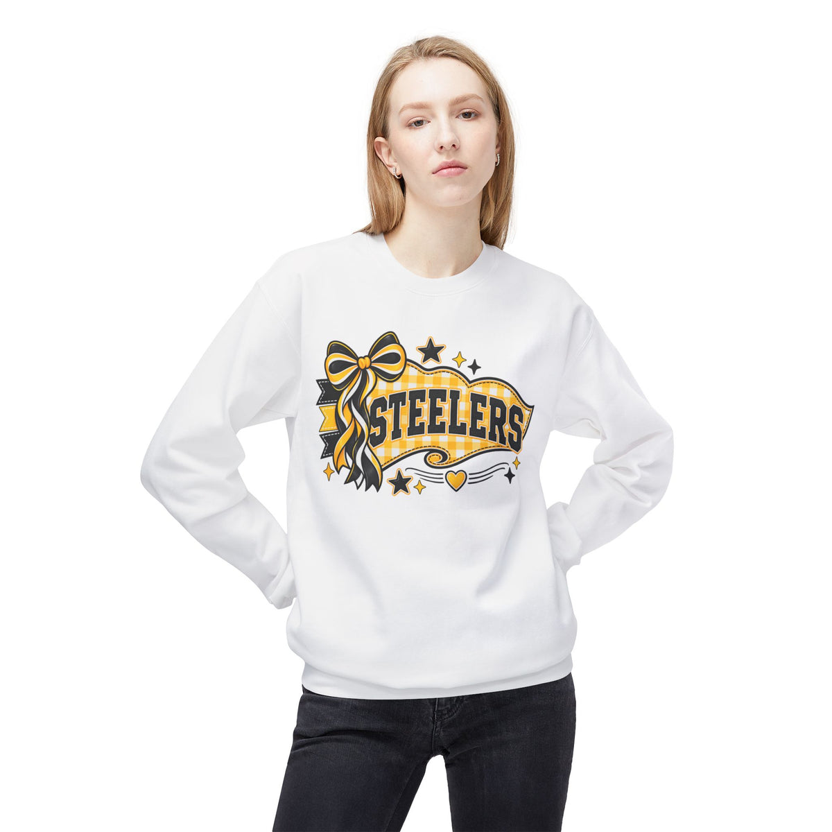 Steelers Ribbon Crewneck Sweatshirt