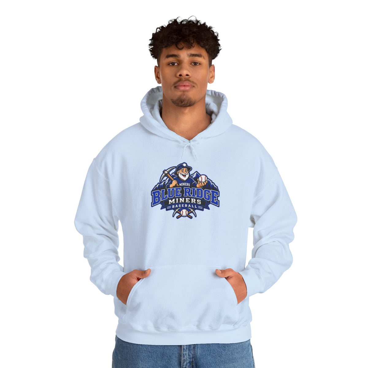 Blue Ridge Miners Mascot Logo Hoodie