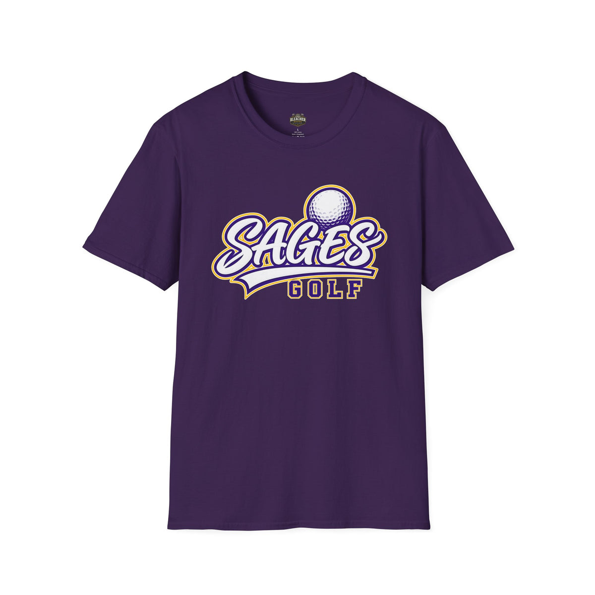 Sages Golf Team T‑Shirt — Vintage Script Golf Ball Logo