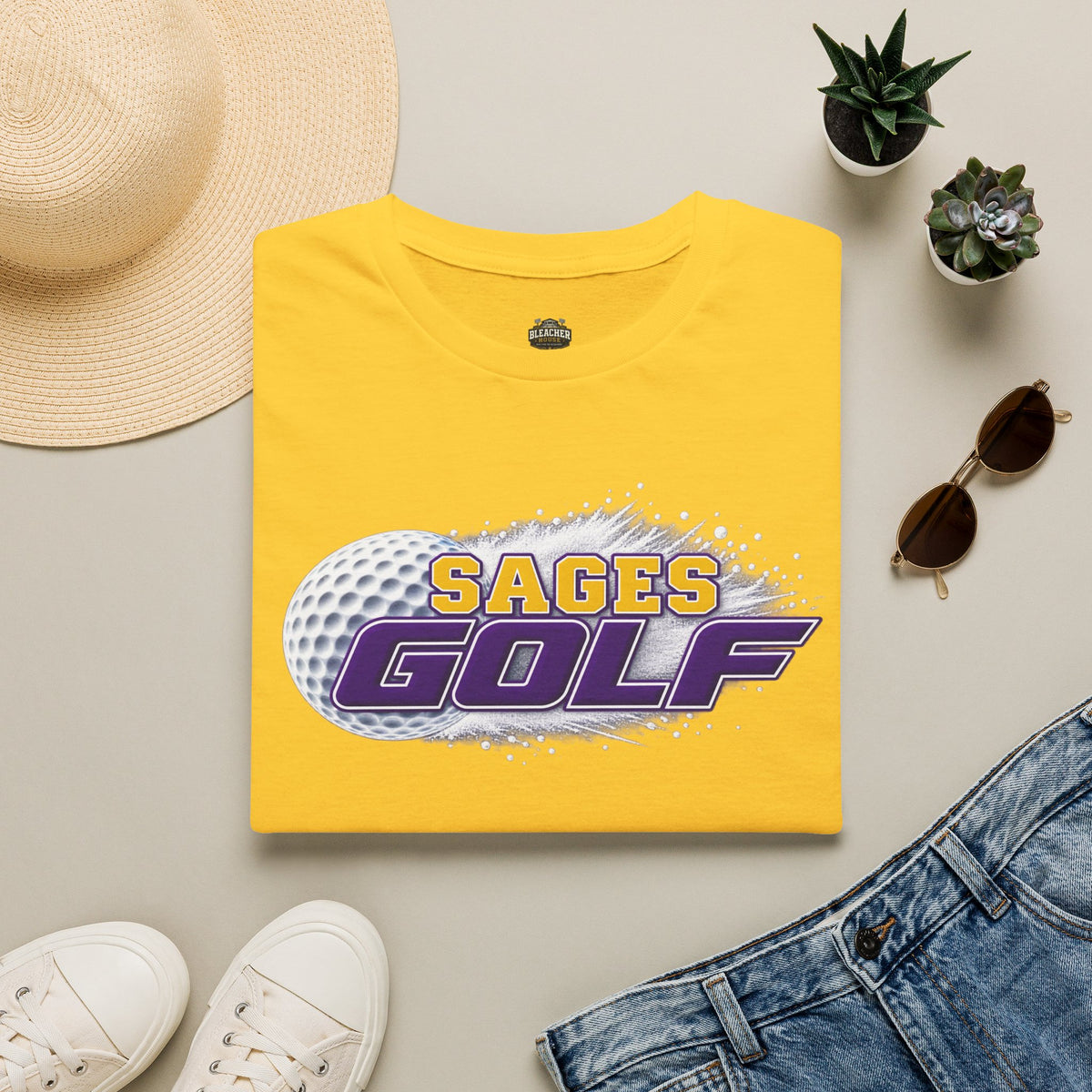 Sages Golf T-Shirt — Retro Golf Ball Team Tee