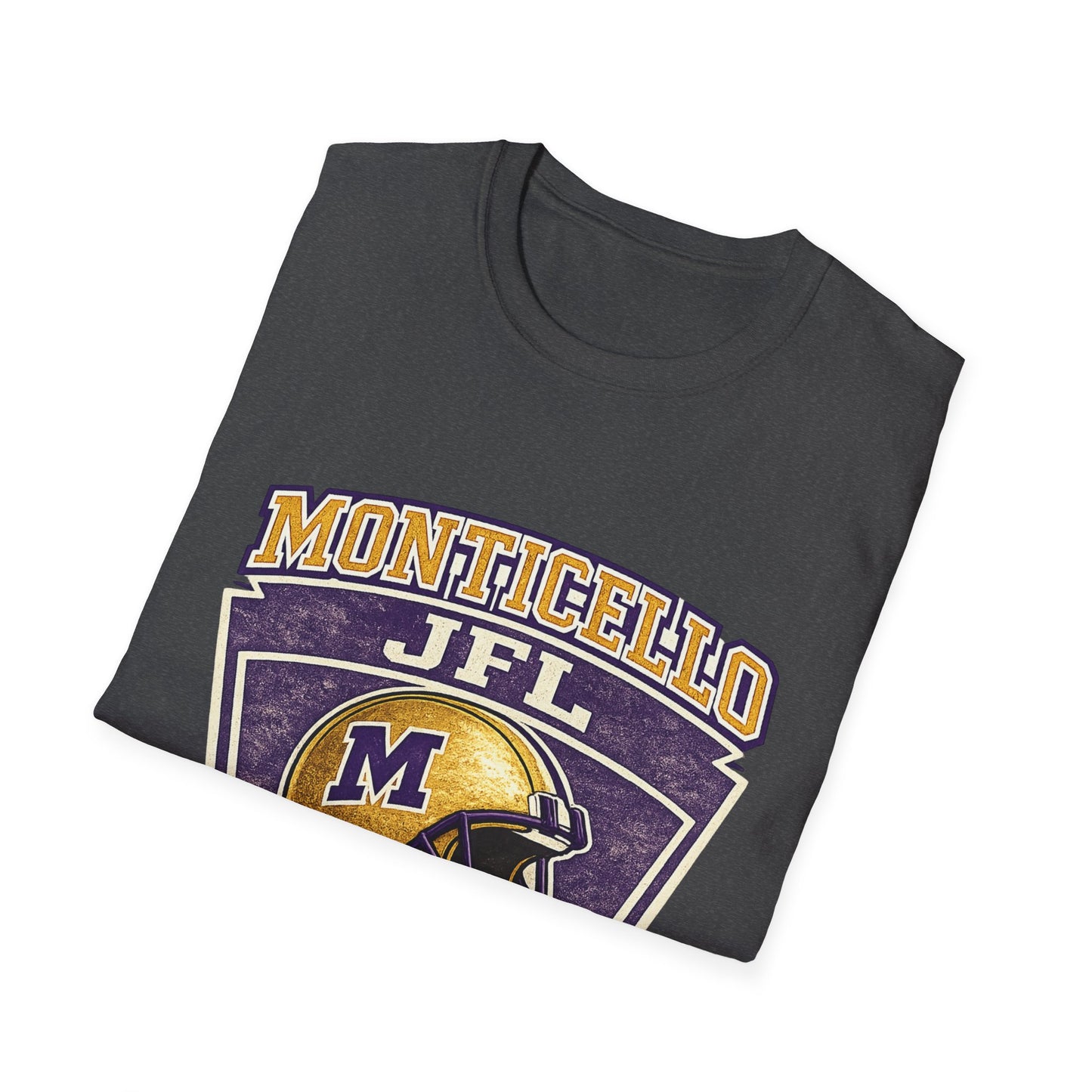 Monticello JFL Football T‑Shirt — Vintage Helmet Tee