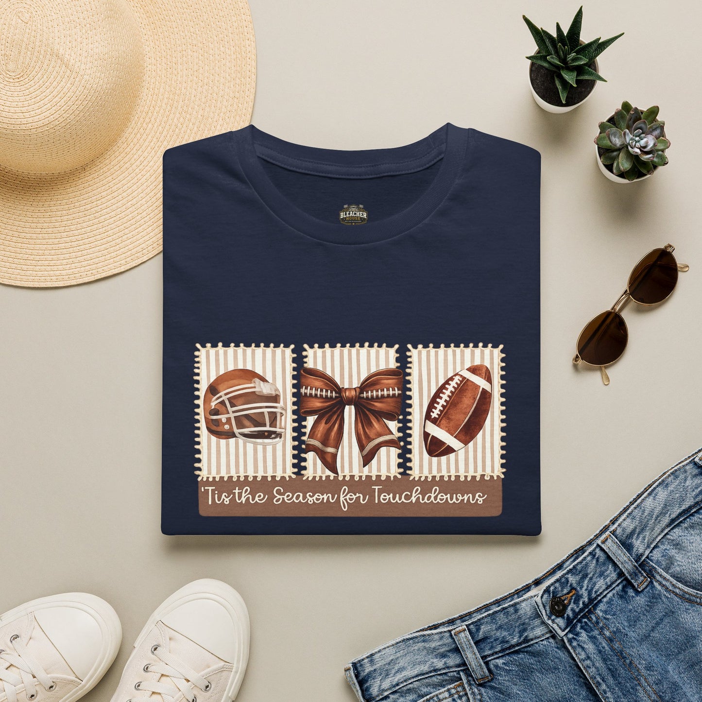 Football Holiday T-Shirt — 'Tis the Season for Touchdowns