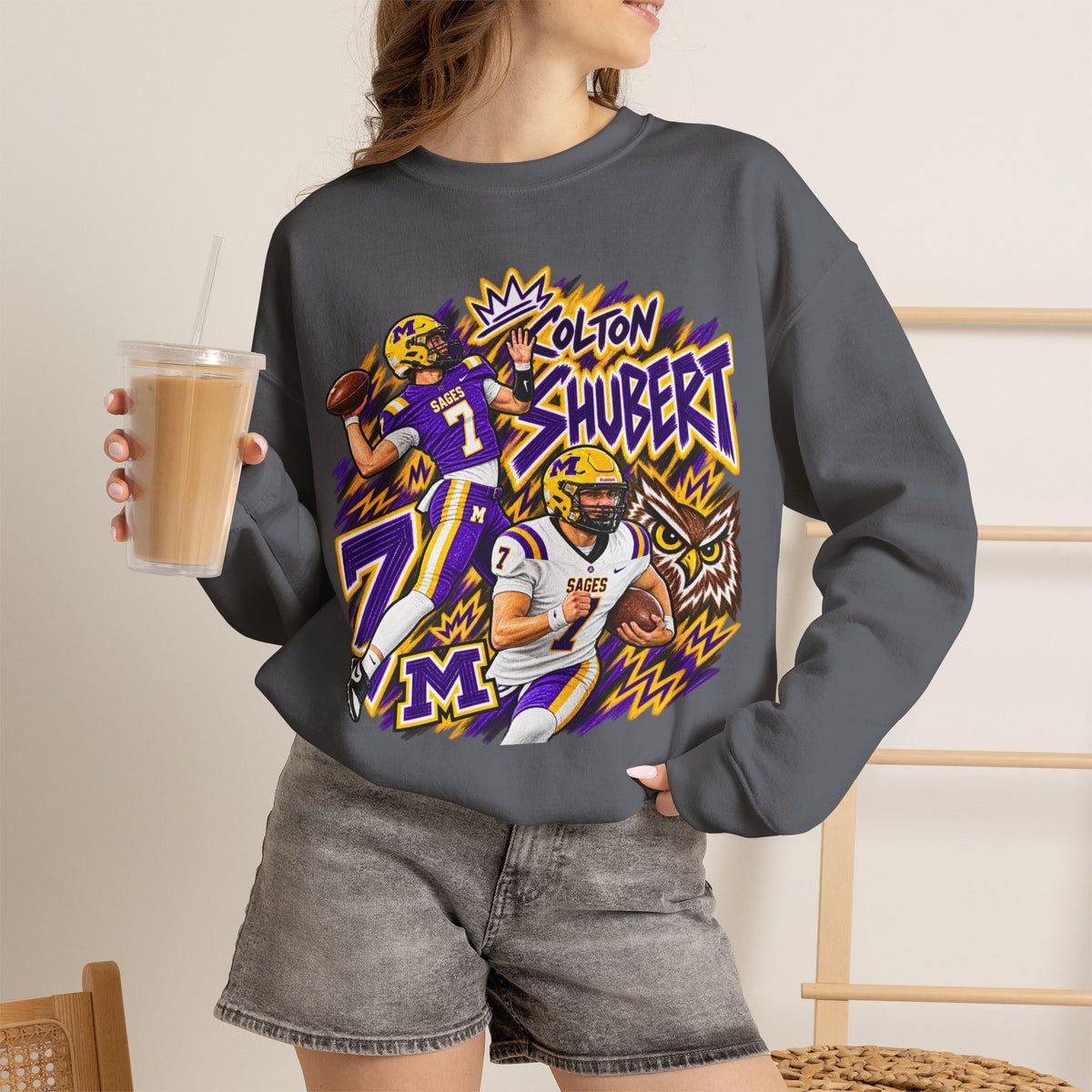 Colton Shubert Graphic Sketch Crewneck Sweatshirt