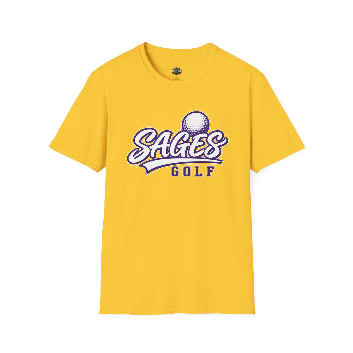 Sages Golf Team T‑Shirt — Vintage Script Golf Ball Logo