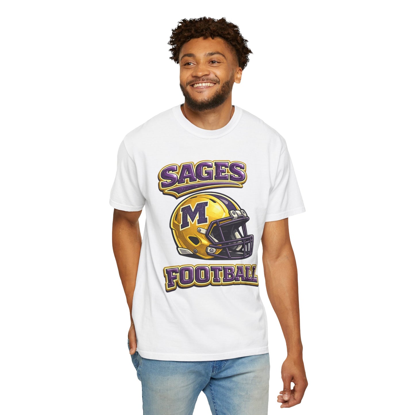 Sages Football Shiny Helmet T-Shirt