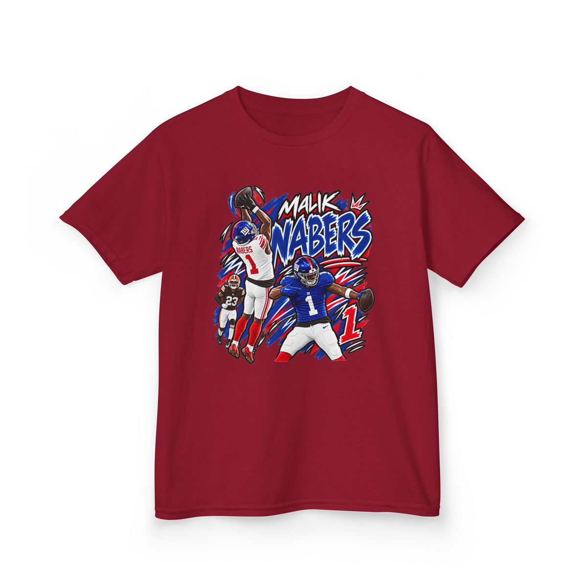 Malik Nabers Graphic T-Shirt - Sunday Standouts Sketch Series