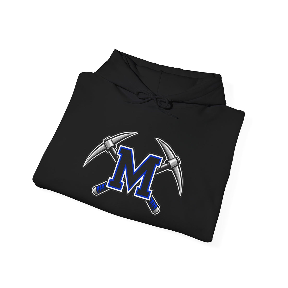 Miners M Logo Hoodie - Cross Pickaxe Graphic M Logo