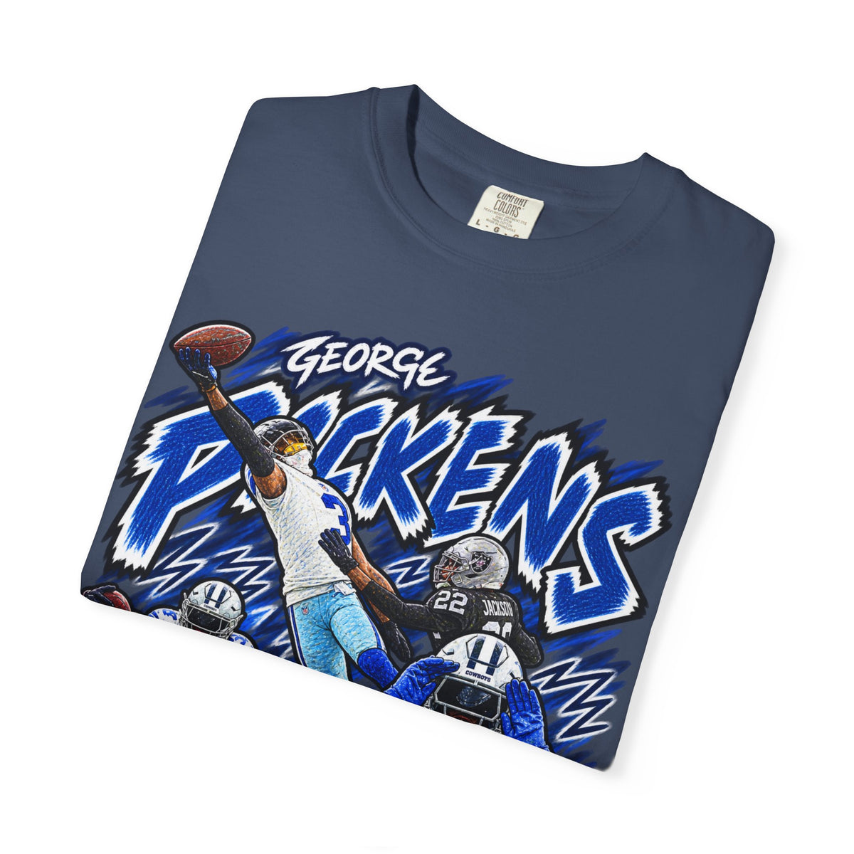 George Pickens Graphic T-Shirt - Sunday Standouts Sketch Series