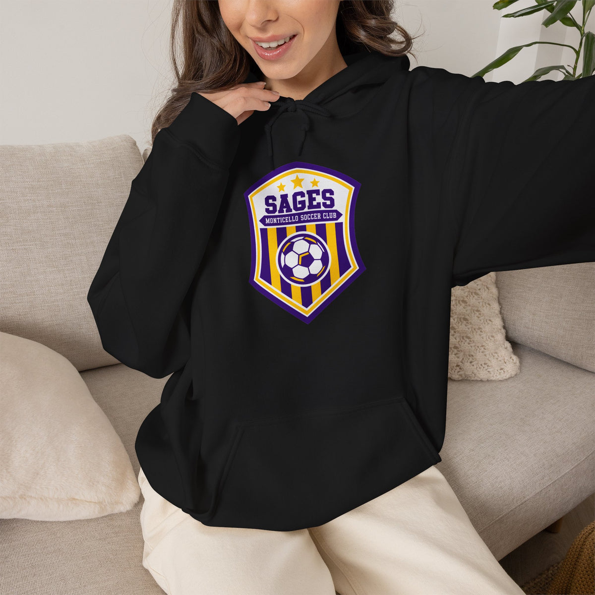 Monticello Soccer Club Crest Hoodie