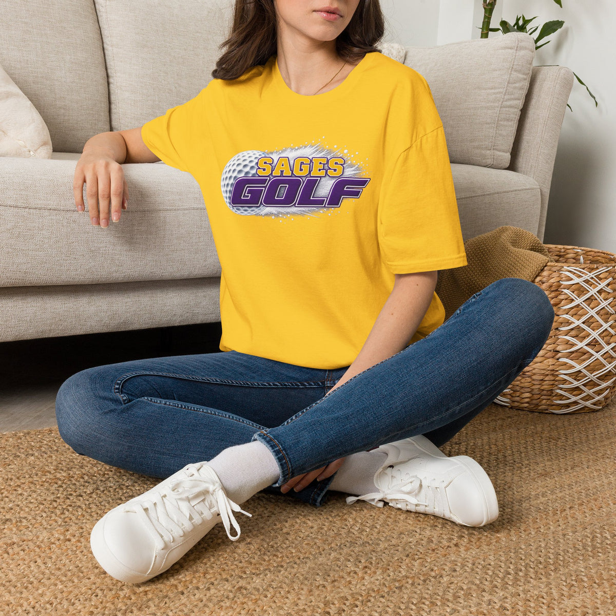 Sages Golf T-Shirt — Retro Golf Ball Team Tee