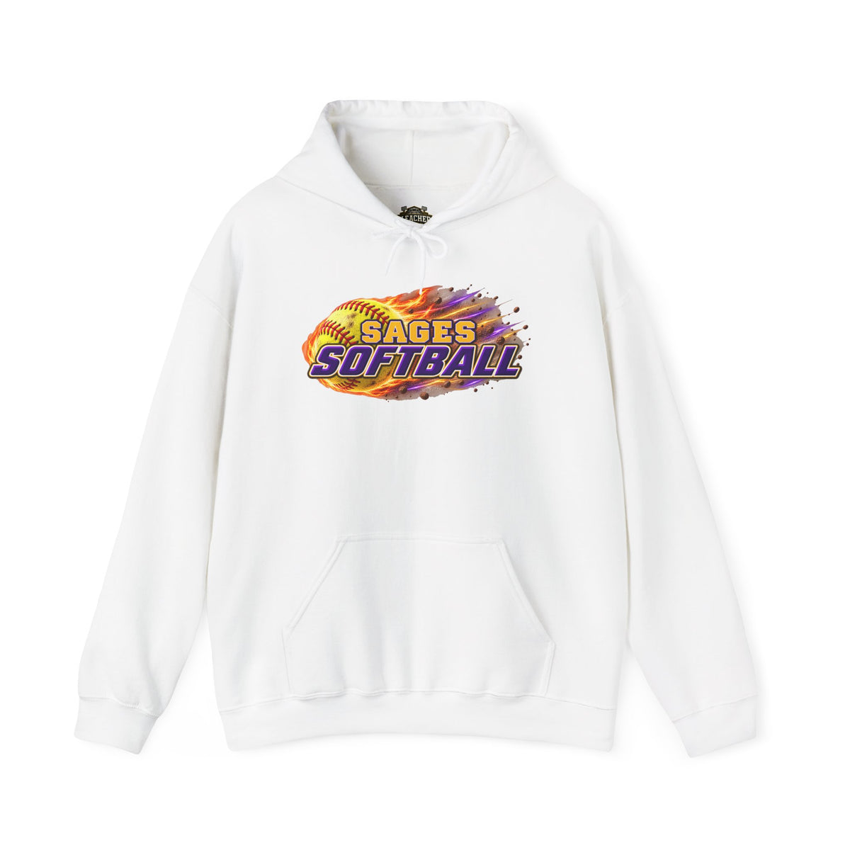 Sages Flaming Softball Hoodie