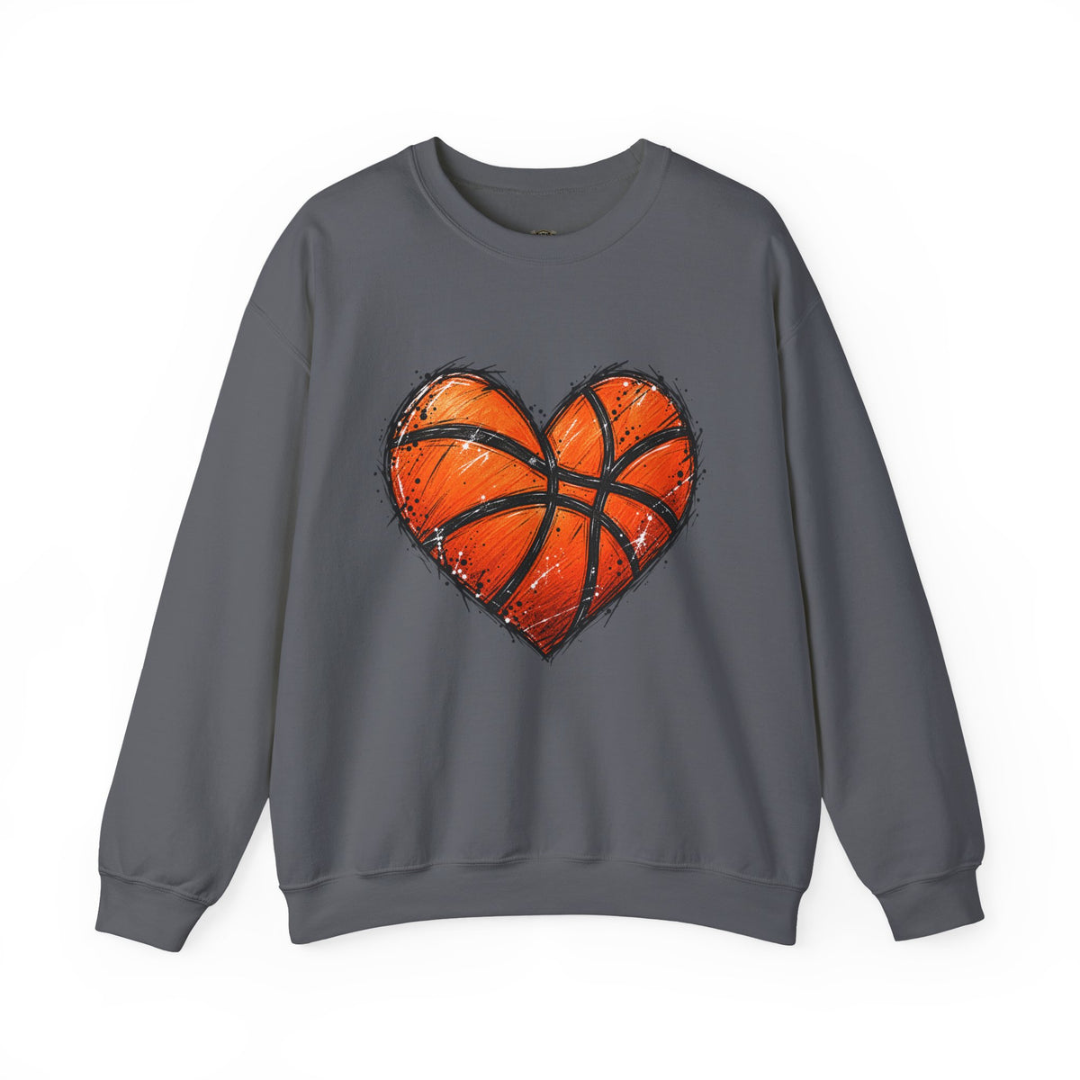 Basketball Heart Crewneck Sweatshirt