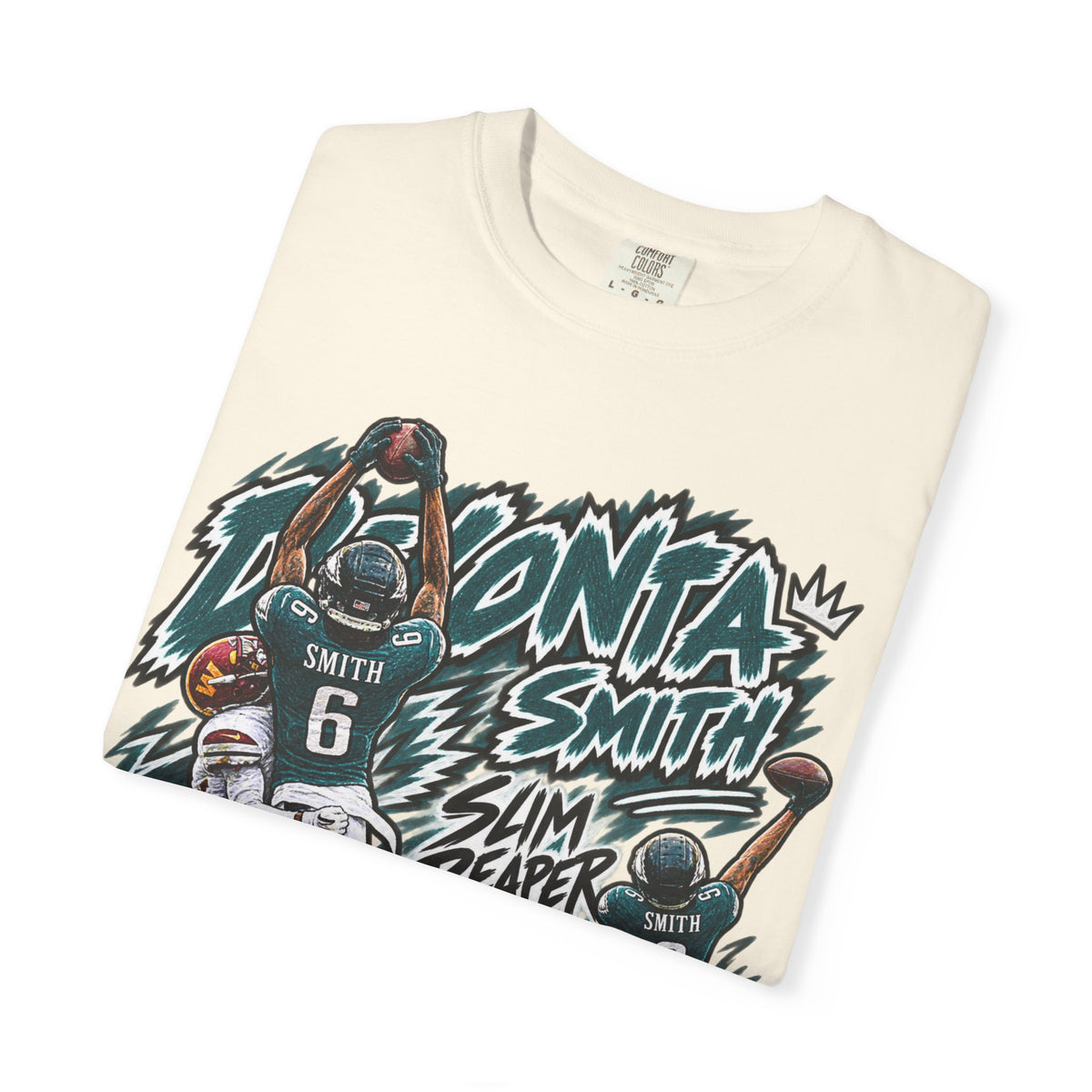 Devonta Smith, SLIM REAPER Graphic T-Shirt - Sunday Standouts Sketch Series