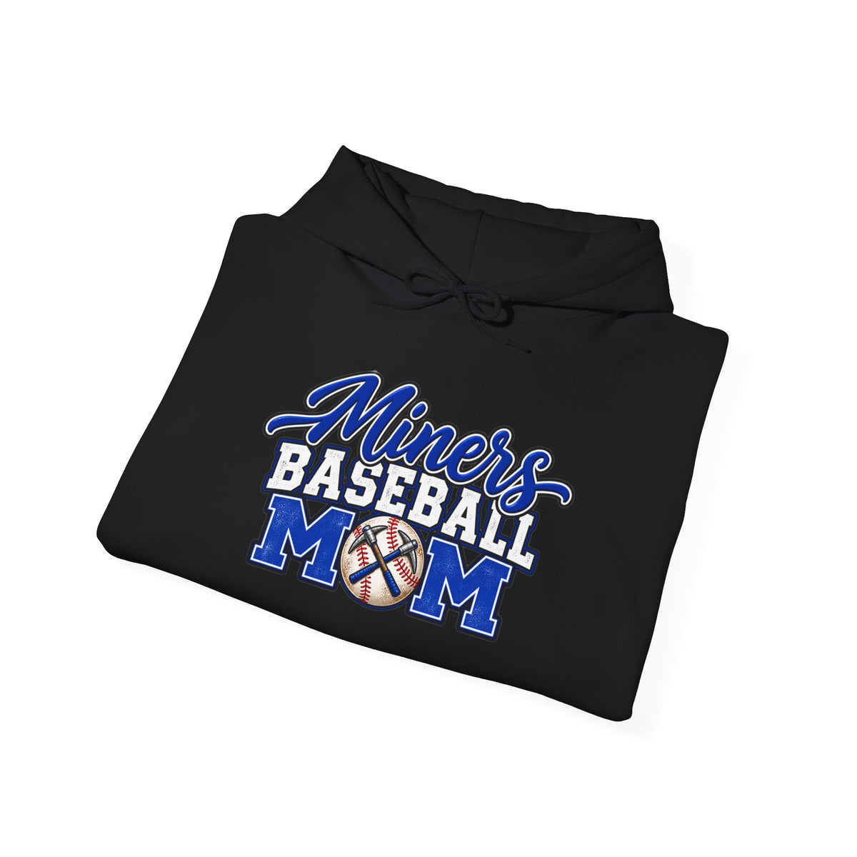 Miners Baseball Mom Hoodie – Supportive Team Spirit Pullover