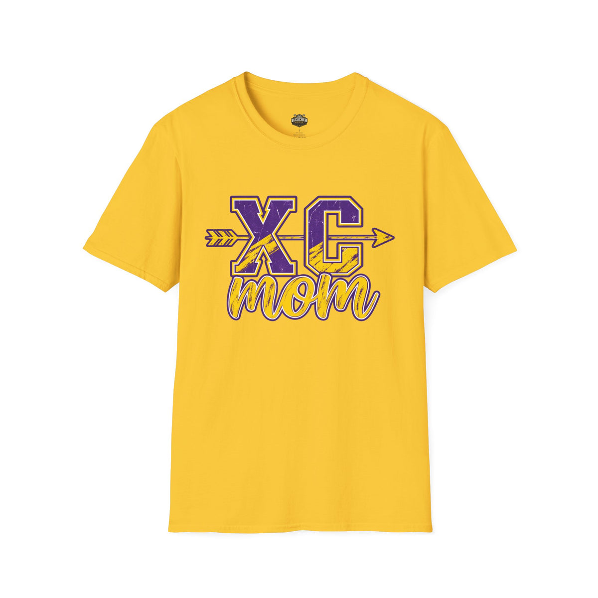 XC Mom T‑Shirt – Cross Country Mom Graphic Tee (Arrow & Varsity Lettering)