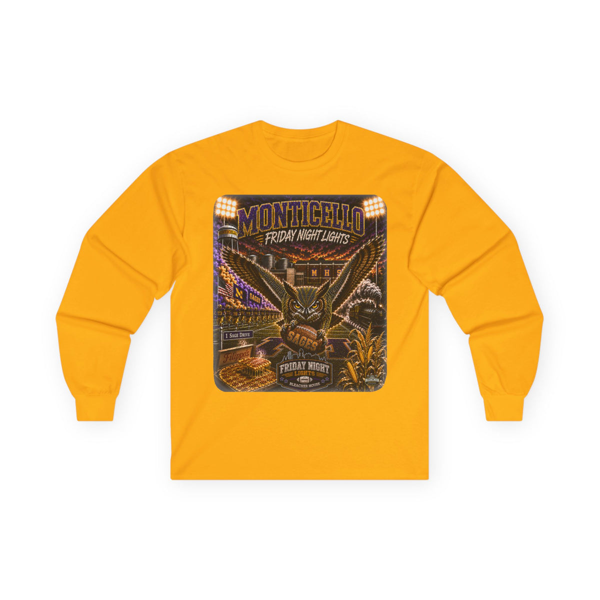 Friday Night Lights Long Sleeve Tee - MONTICELLO Edition
