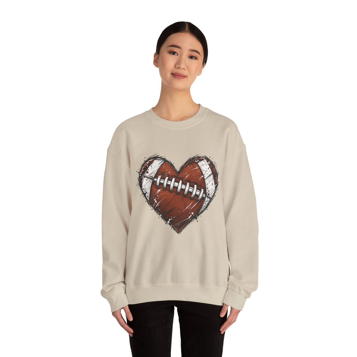 Unisex Heavy Blend™ Football Crewneck Sweatshirt