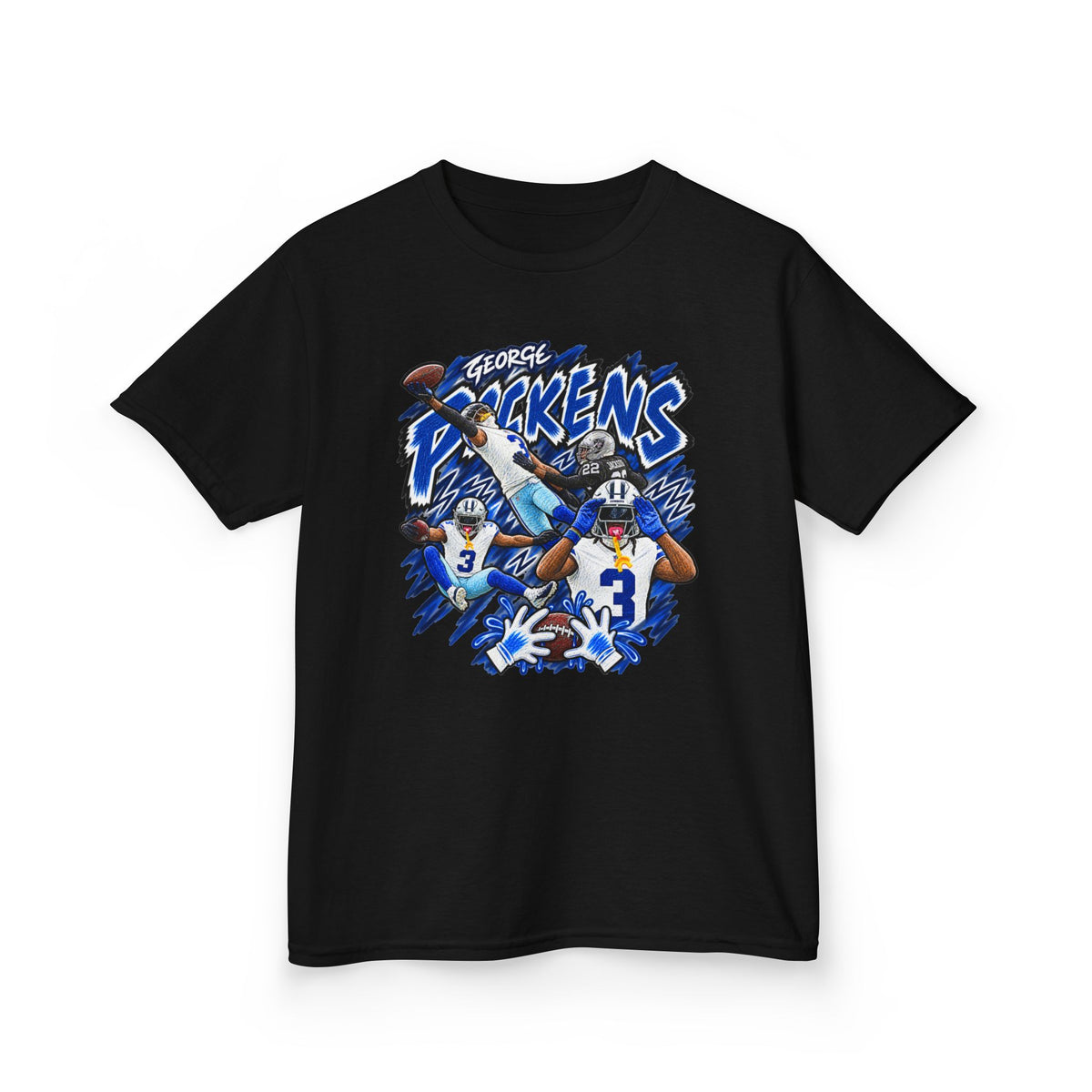 YOUTH George Pickens Graphic T-Shirt - Sunday Standouts Sketch Series