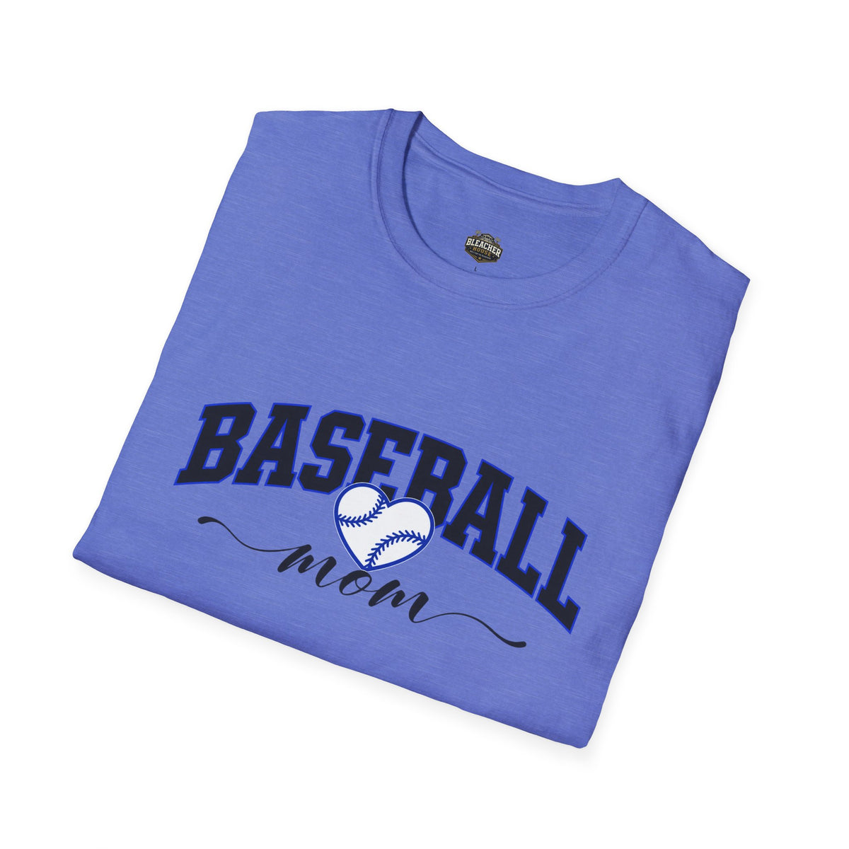 Baseball Mom T‑Shirt — Heart Baseball Design, Mom Gift for Spring Season & Game Day