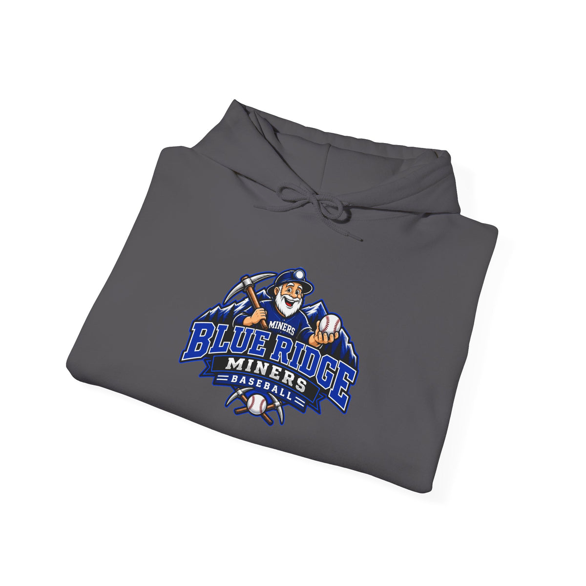 Blue Ridge Miners Mascot Logo Hoodie