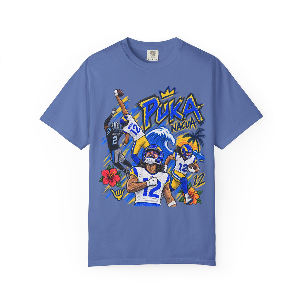 Puka Nacua Graphic T-Shirt - Sunday Standouts Sketch Series