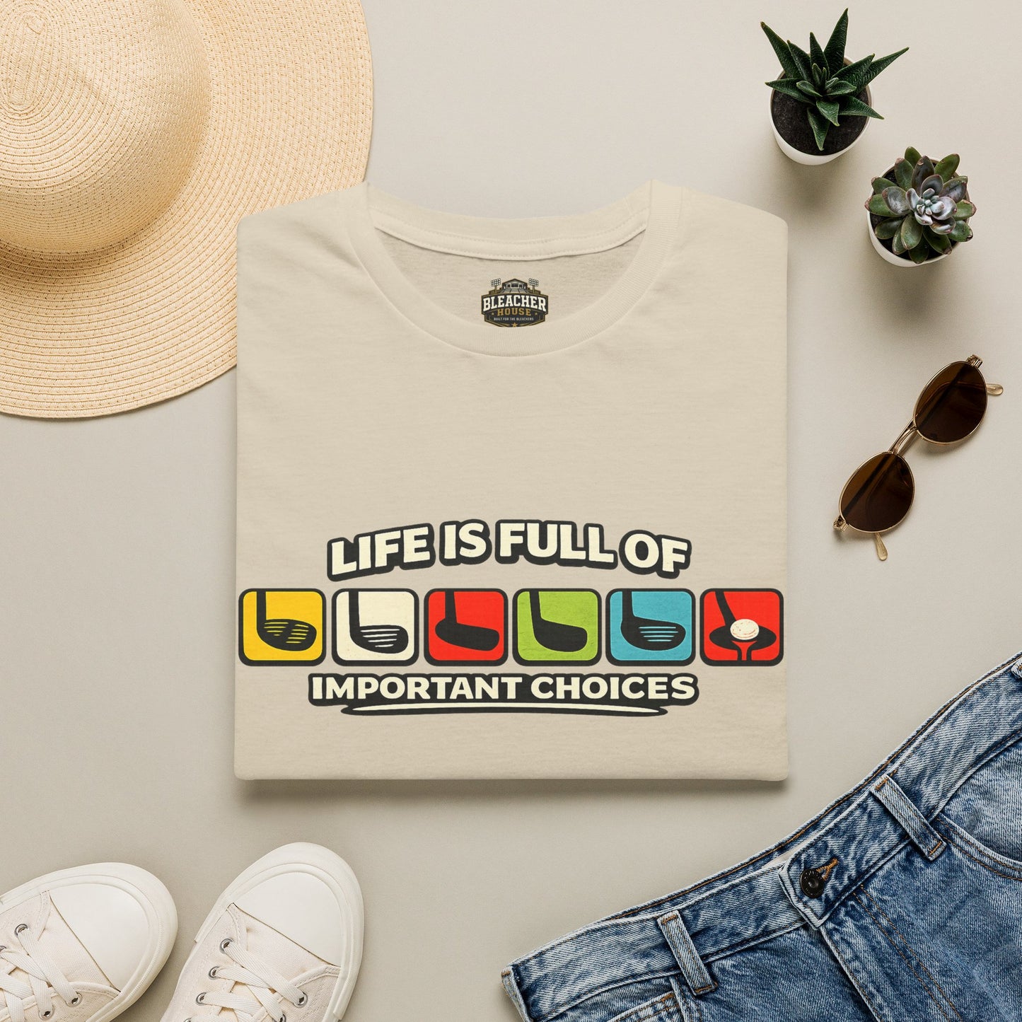 T‑Shirt — "Life Is Full Of Important Choices" Retro Game Controller Graphic