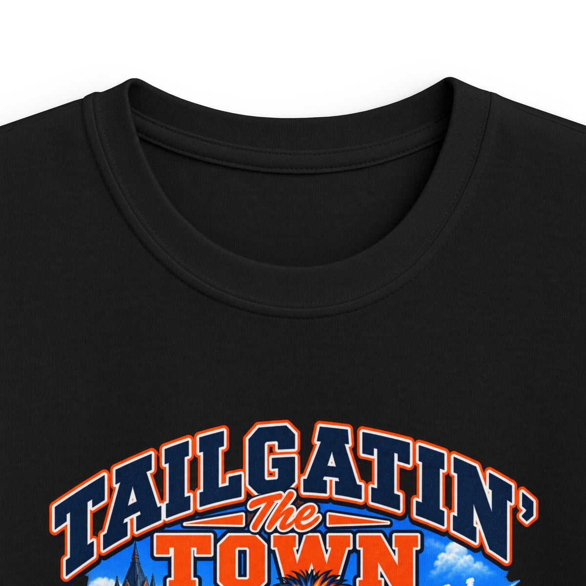 YOUTH Tailgatin' Town - ILLINOIS Edition - Cute Football Tailgate Graphic Tee for Kids