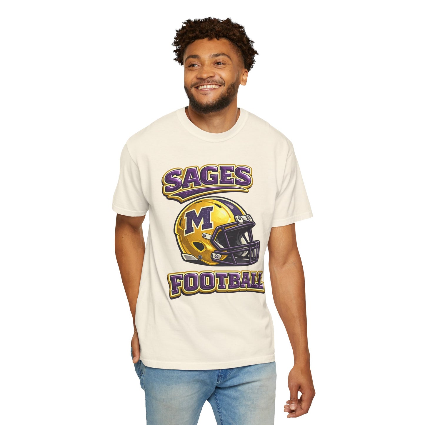 Sages Football Shiny Helmet T-Shirt