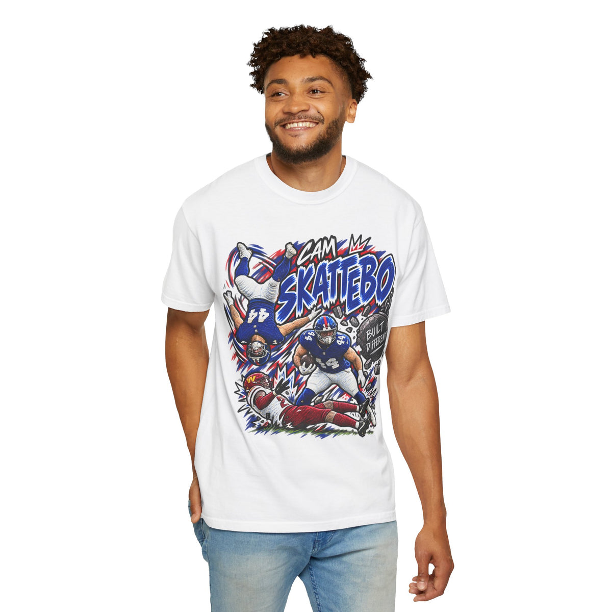 Cam Skattebo Graphic T-Shirt - Sunday Standouts Sketch Series