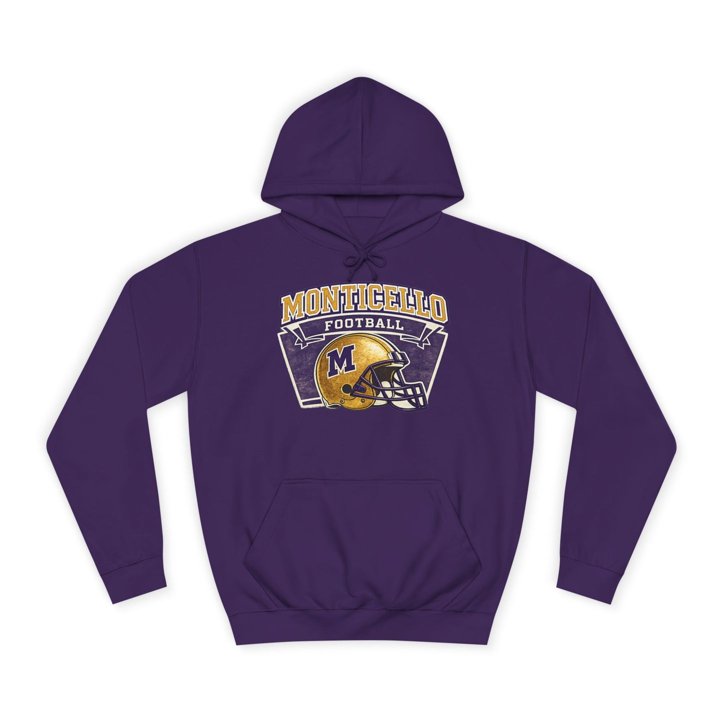 Monticello Football Hoodie — Vintage Helmet Hoodie