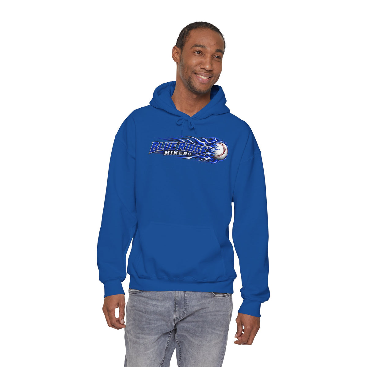 Blue Ridge Miners Flaming Baseball Hoodie – Flaming Ball Hoodie